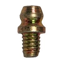 1/8"-27 NPT, Straight, Grease Fitting (Hydraulic Fitting), Zinc Yellow